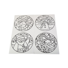 Christmas Window Clings - Pack of 4